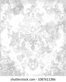Vintage pattern vector. Classic ornament elegant structure retro theme decors