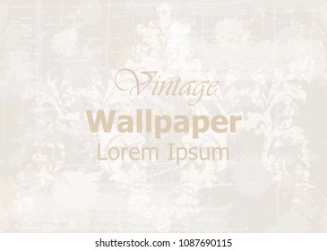 Vintage pattern vector. Classic ornament elegant structure retro theme decors