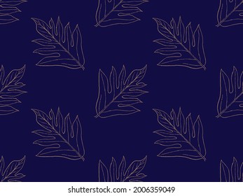 Vintage Pattern Vector seamless ethnic pattern golden yellow on blue background contemporary modern style Abstract Pattern Design Background for fabric and others