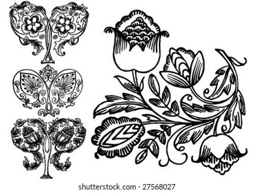 Vintage patterns for design.