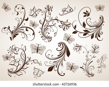 Vintage patterns for design.