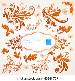 Vintage patterns for design.
