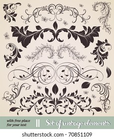 Vintage patterns for design.