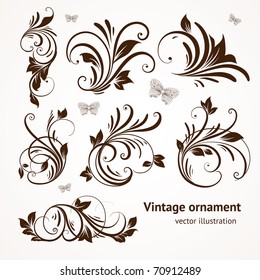 Vintage patterns for design.