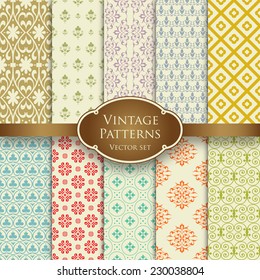 Vintage patterns set 1