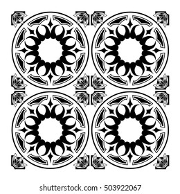 vintage patterns tile design