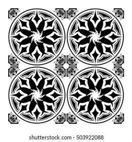 vintage patterns tile design