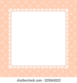 vintage peach background with stars. 