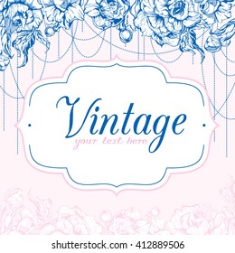 VINTAGE  peonies