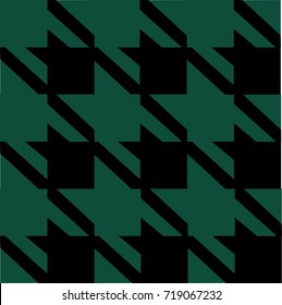 Vintage Pepita Hounds Tooth Pattern, Green