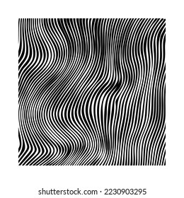 Vintage perforated texture.Interference illusion moire pattern. wave curve pattern on wall.Optical illusion striped wrapped background vector design.illusion striped wrapped background.