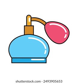 Vintage Perfume Bottle Vector Illustration