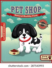 Vintage Pet Shop Poster Design