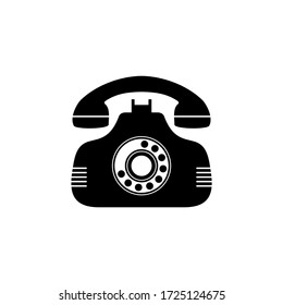 vintage phone vector design isolated white