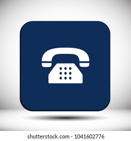 Vintage phone  vector icon