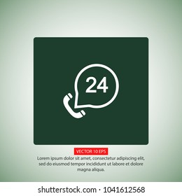 Vintage phone  vector icon 