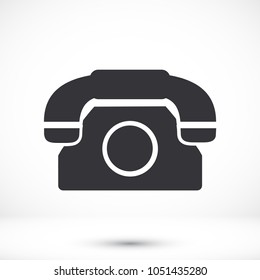 Vintage phone  vector icon