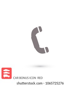 Vintage phone  vector icon