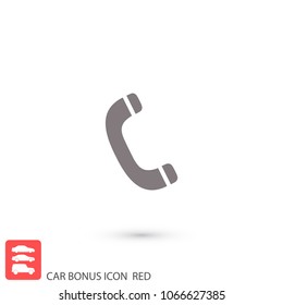 Vintage phone  vector icon