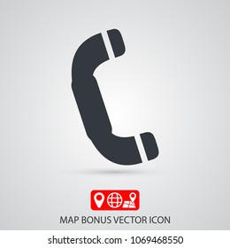 Vintage phone  vector icon