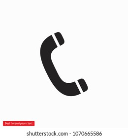 Vintage phone  vector icon