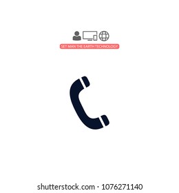 Vintage phone  vector icon