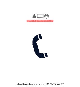 Vintage phone  vector icon
