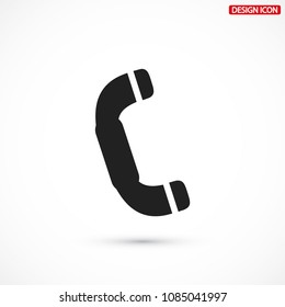 Vintage phone  vector icon