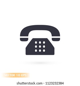 Vintage phone  vector icon