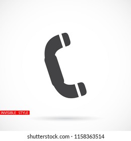 Vintage phone  vector icon