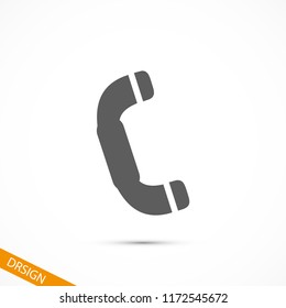 Vintage phone  vector icon