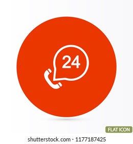 Vintage phone  vector icon 