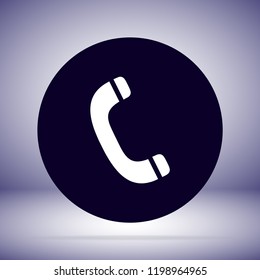 Vintage phone  vector icon