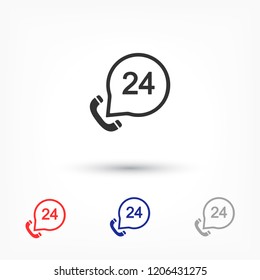Vintage phone  vector icon 