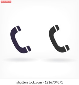 Vintage phone  vector icon