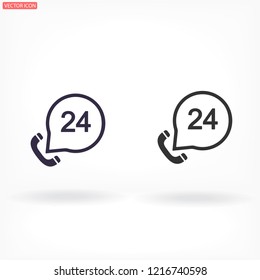 Vintage phone  vector icon 