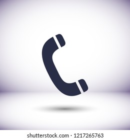 Vintage phone  vector icon