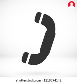 Vintage phone  vector icon