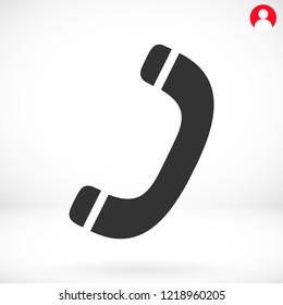 Vintage phone  vector icon