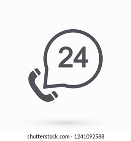 Vintage phone  vector icon 