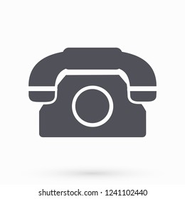 Vintage phone  vector icon