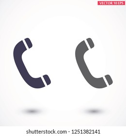 Vintage phone  vector icon
