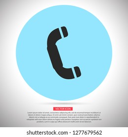 Vintage phone  vector icon