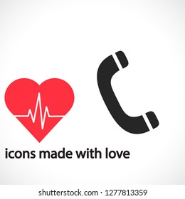 Vintage phone  vector icon