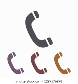 Vintage phone  vector icon