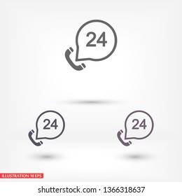 Vintage phone  vector icon 