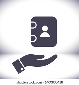 Vintage phone  vector icon  , lorem ipsum Flat design