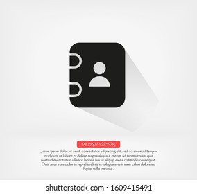 Vintage phone vector icon , lorem ipsum Flat design