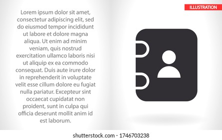 Vintage phone vector icon , lorem ipsum Flat design