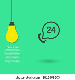 Icono vectorial de teléfono vintage , lorem ipsum Diseño plano